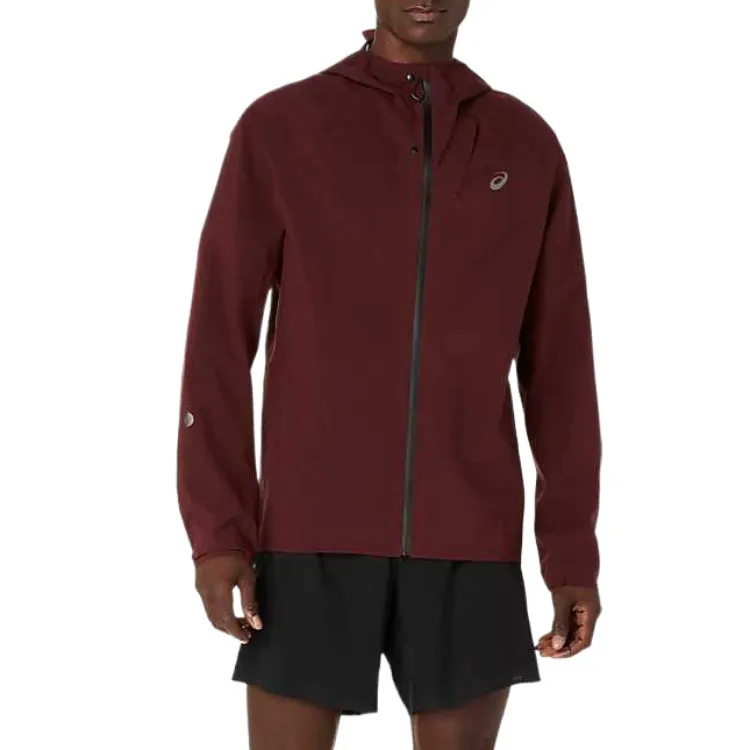 ASICS Metarun Jackets Men's Dark Red Hooded Moderate Other