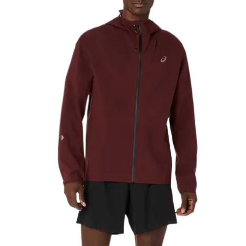 ASICS Metarun Jackets Men's Dark Red Hooded Moderate Other