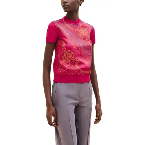 HERMES FW24 Sweater Women's Pink