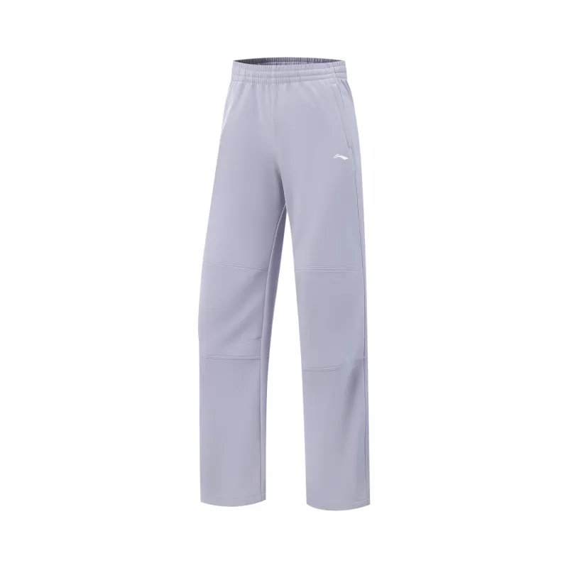 Li Ning Fitness Series Knitted Sweatpants Women's Misty Gray Purple