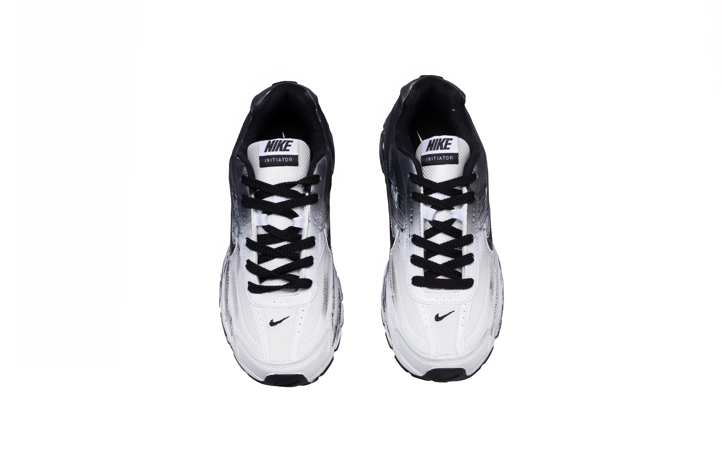 Nike Initiator Abrasion Resistant Low top Running Shoes Men’s Black White