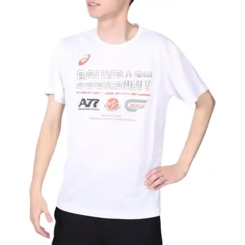 ASICS T Shirts Unisex White Crew Neck