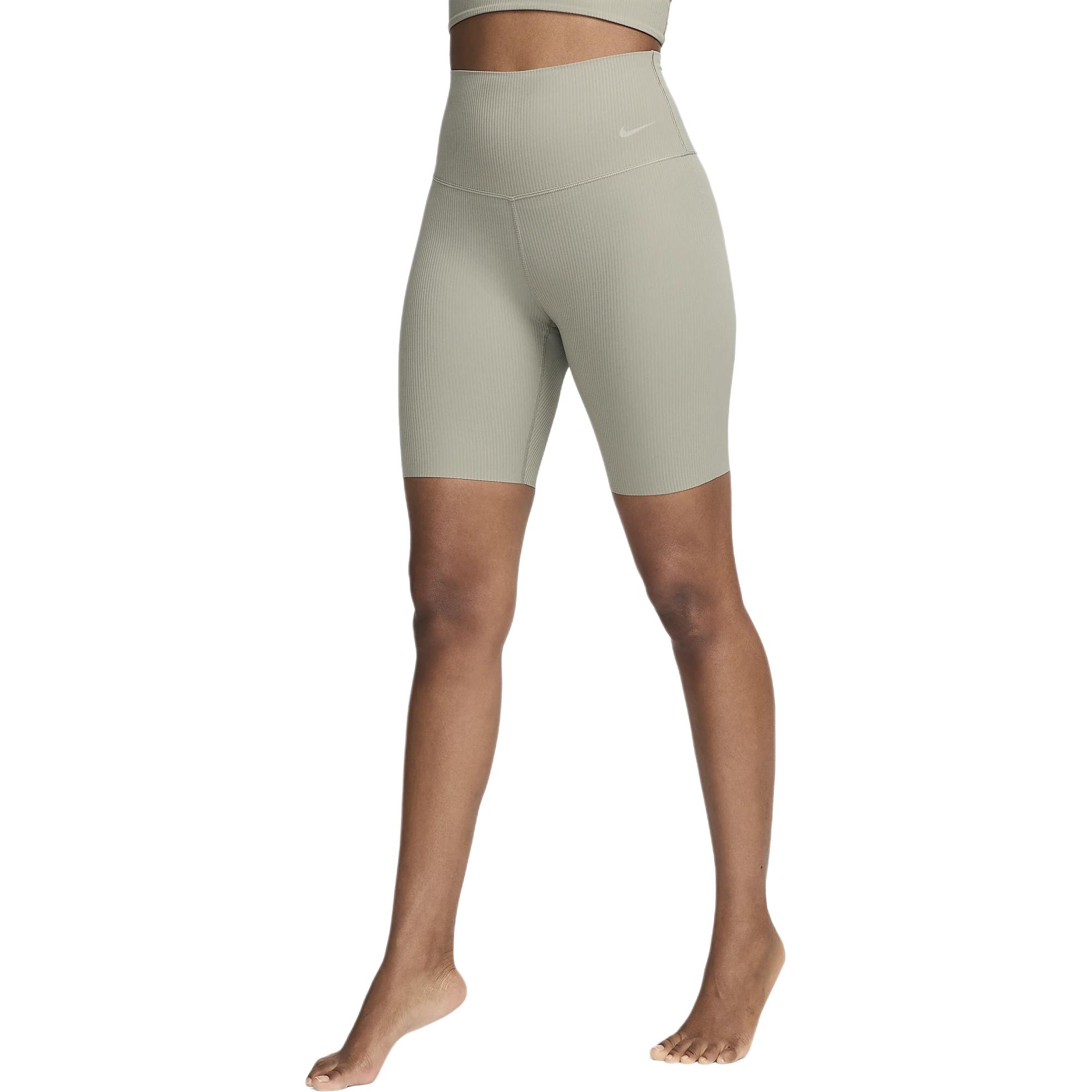 Nike Zenvy Rib Women's Gentle Support High Waisted 8' Biker Shorts