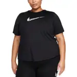 Nike T Shirts Women's Black Crew Neck Moderate Straight Fit
