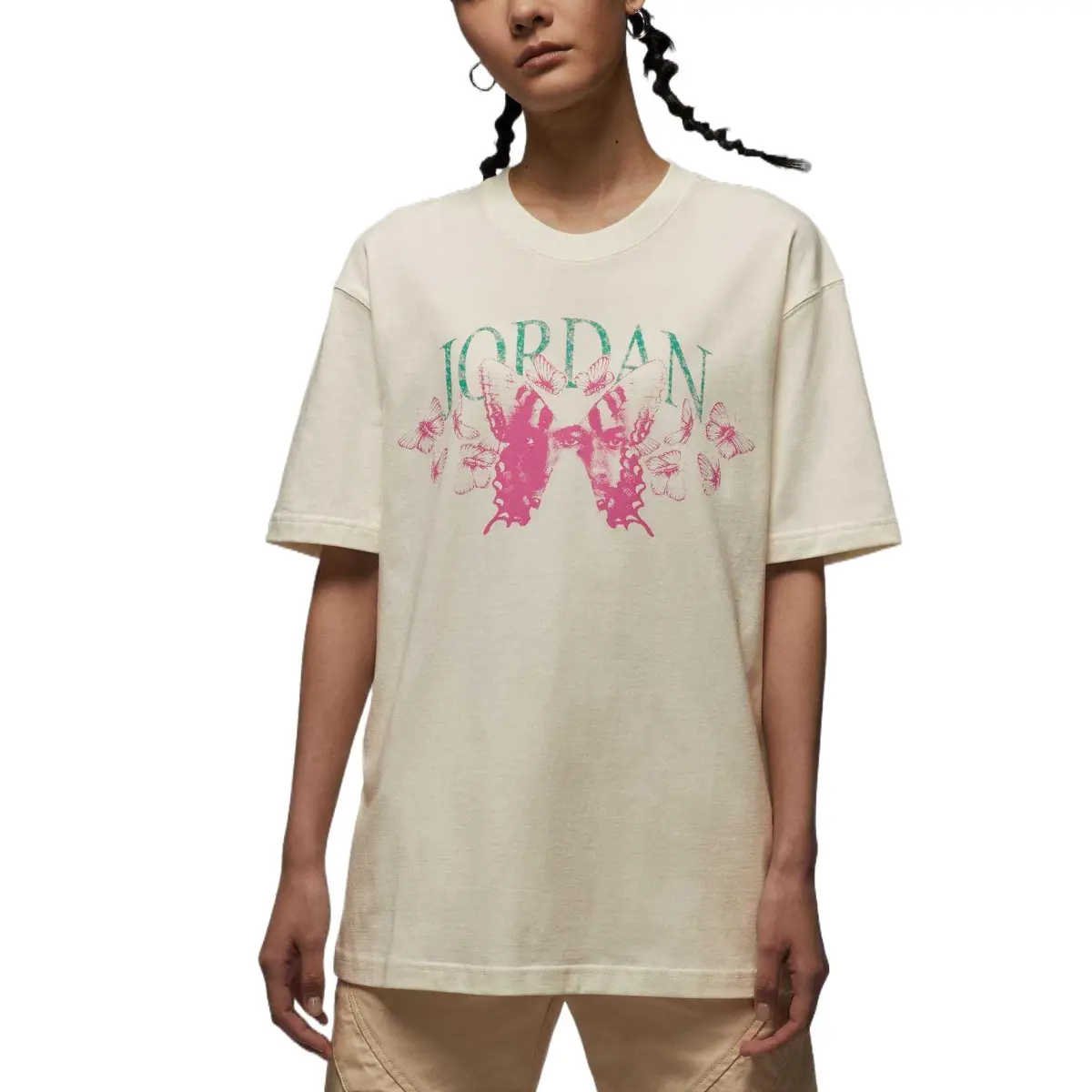 Jordan SS25 Drop Shoulder Sleeve T Shirt Women's Sail White