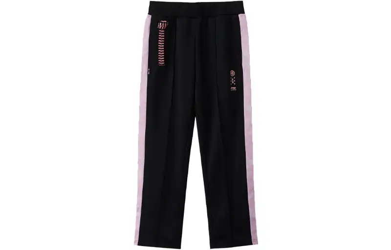 Li Ning Skateboard Knitted Sweatpants Men's Black Moderate Straight Fit Pants