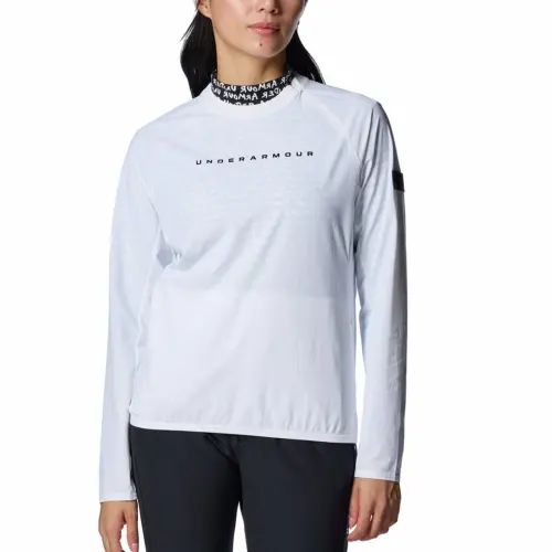 Under Armour FW24 Drive Wind Golf Clothing Women's White/Black
