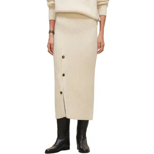 HERMES FW25 Knit Long Skirt Women's