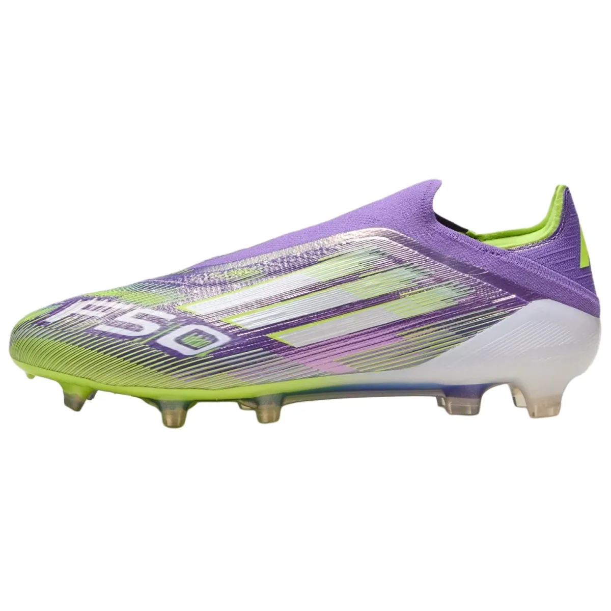 Adidas F50 ELITE FG Firm Ground Natural Grass Abrasion Resistant Soccer Shoes Men's Purple Green