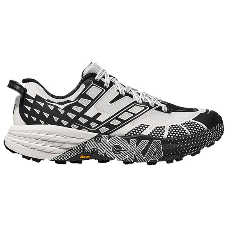 HOKA ONE ONE SPEEDGOAT 2 Running Shoes Unisex Low Top Black/Frost White