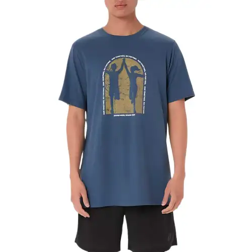 Asics MENTAL HEALTH AWARENESS T Shirt Men's Indigo 418