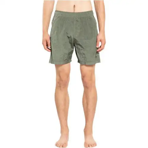 STONE ISLAND Logo-Patch Swim Shorts
