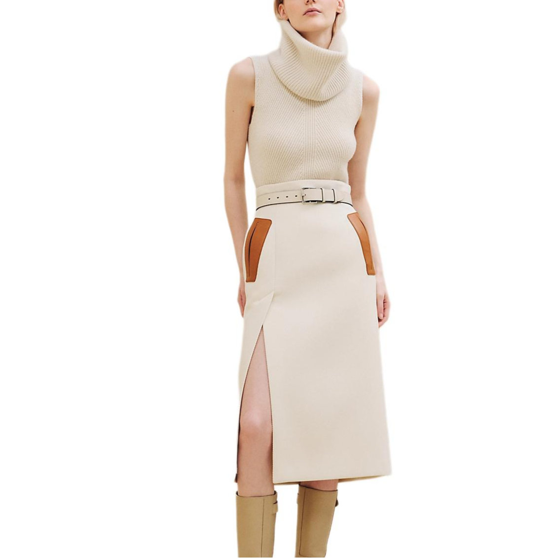 HERMES FW24 Casual Long Skirt Women's