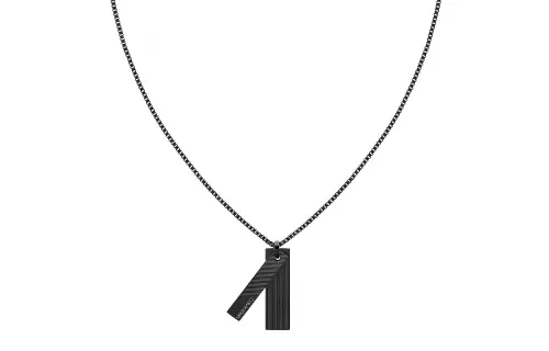 CALVIN KLEIN Titanium Steel Necklaces Men's Black