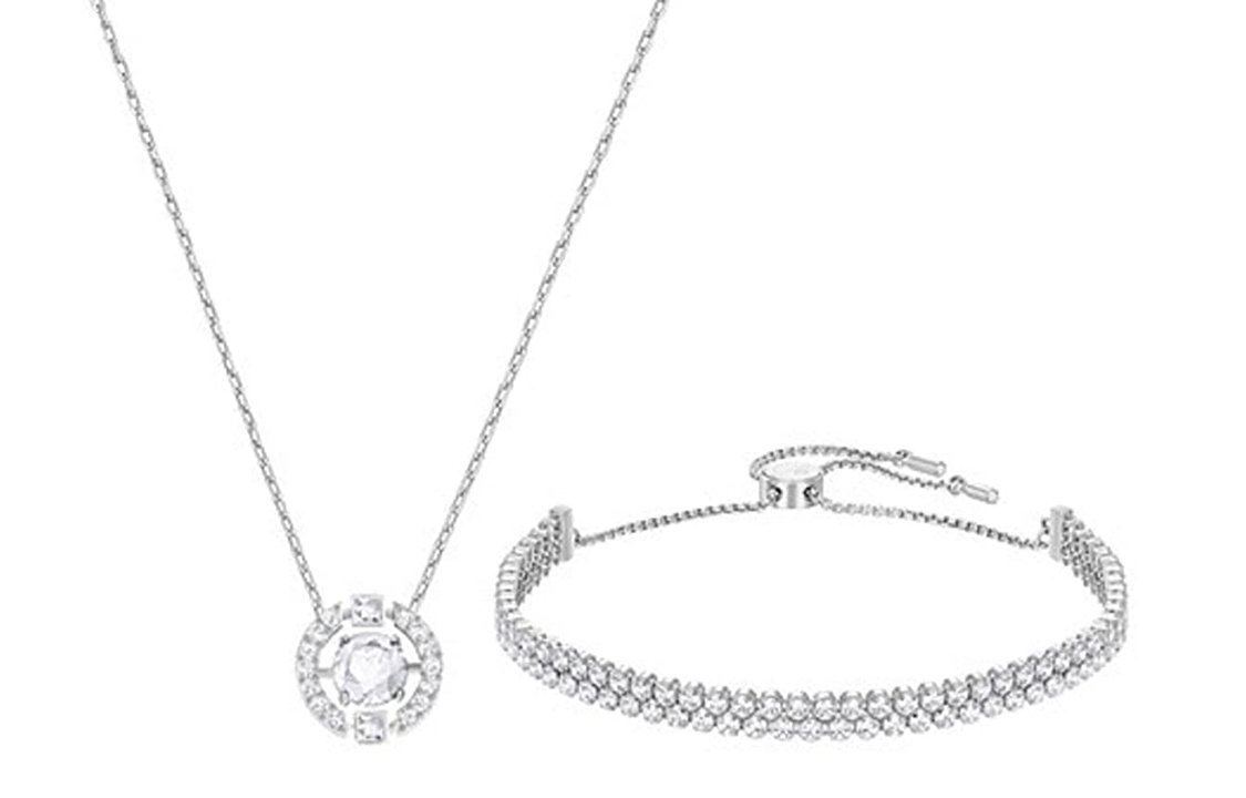 Swarovski Swarovski Beating Heart Sparkling Dance Classic Swarovski Elements Clavicle Chain Women's