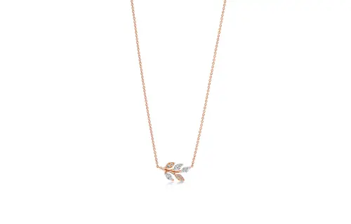 TIFFANY & CO. Victoria ™ 18K Rose Gold, Diamond Necklaces Women's