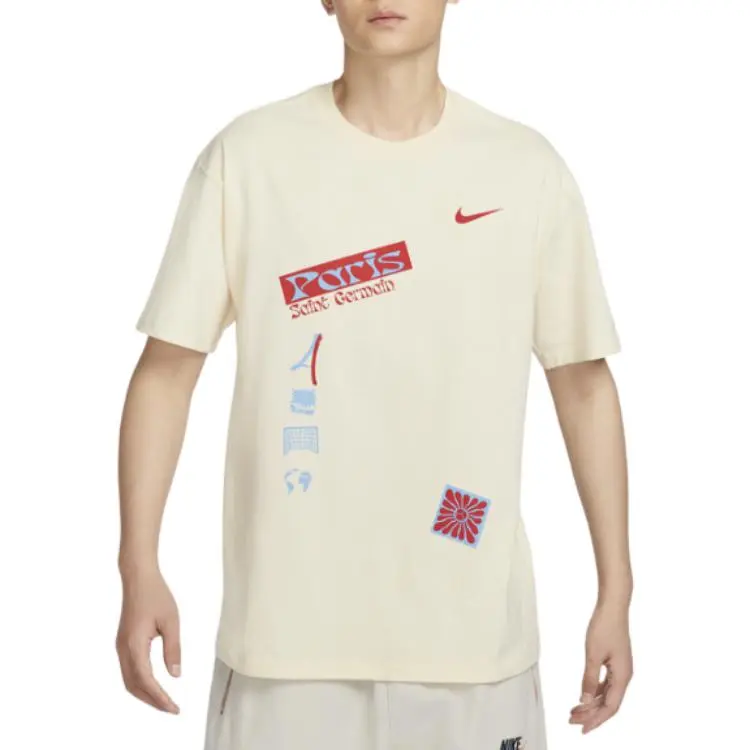 Nike Paris Saint Germain T Shirt Men's Coconut Milk