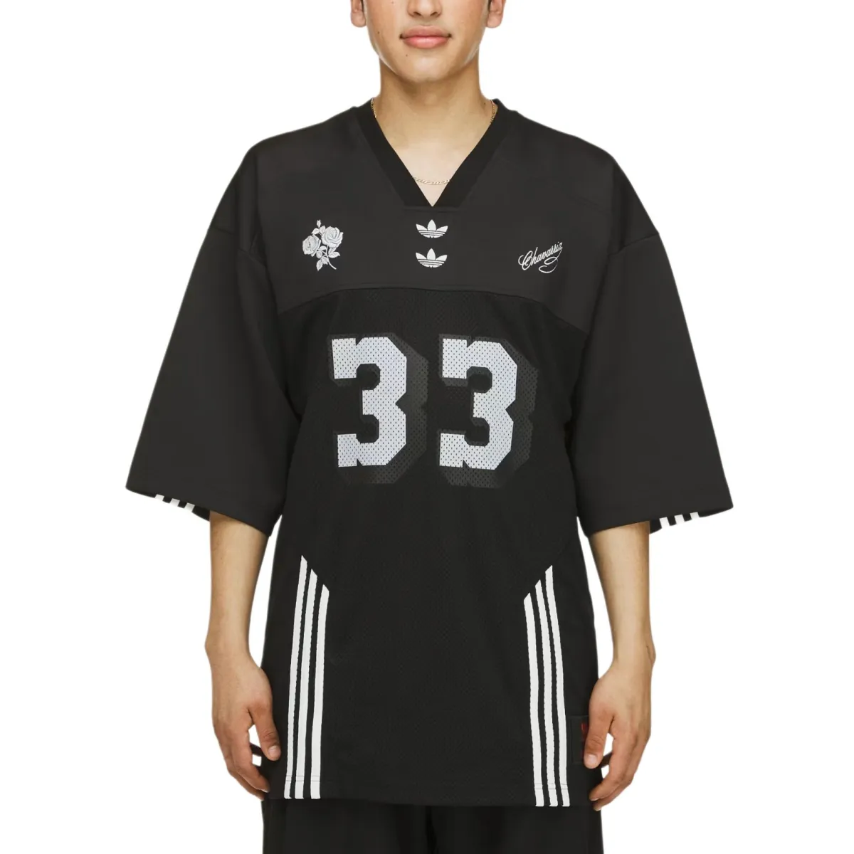 Adidas Originals x Willy Chavarria Blue SS25 Soccer Jersey Men's Black
