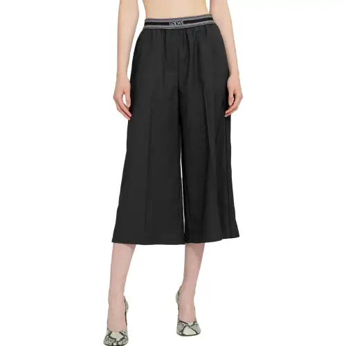 LOEWE Cropped Trousers 'Anthracite Melange'