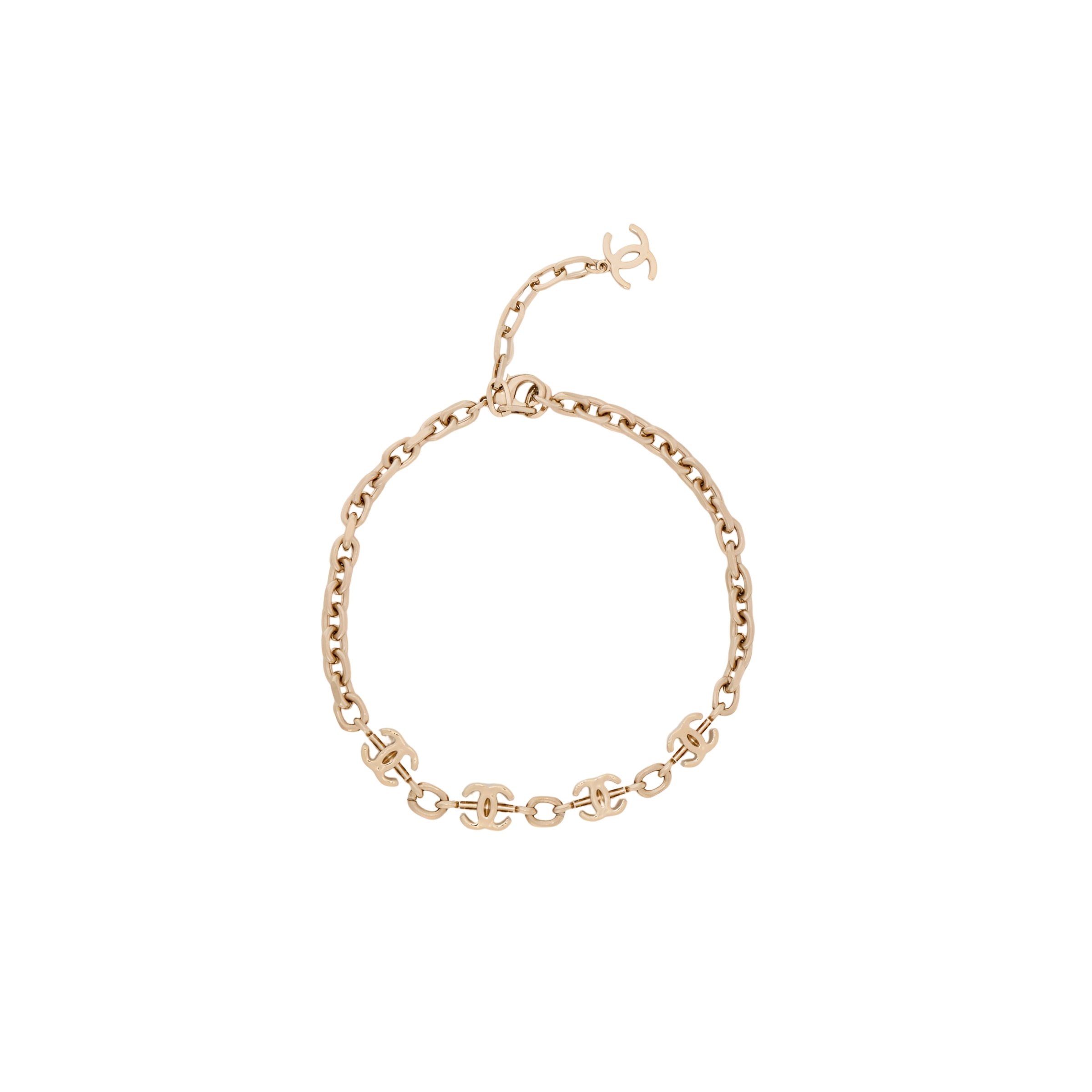 Женское колье Chanel CHANEL (золотистое)