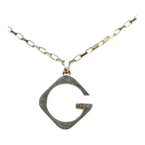 GUCCI Pre-Owned 20th Century Sterling G Pendant Costume Necklace