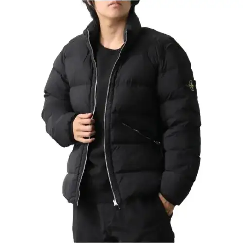 STONE ISLAND Down Jacket Unisex Black