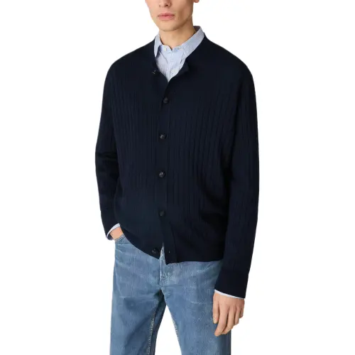 Bottega Veneta SS25 Sweater Men's Dark Blue