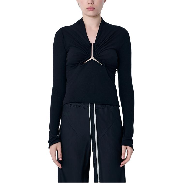 Женская футболка RICK RICK OWENS/RO V T (черная)