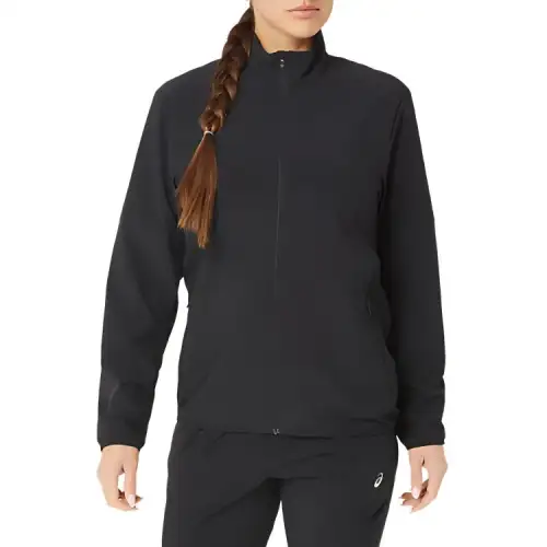 ASICS Jackets Women's Black Stand Collar Moderate Other