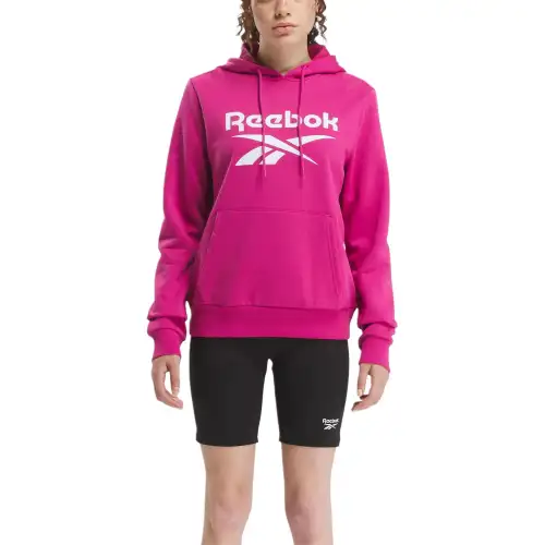 Reebok Identity Big Logo Fleece Sweatshirt Women's Semi Pride Pink