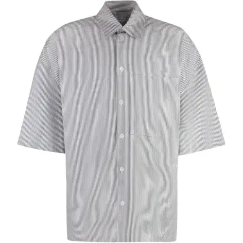 Bottega Veneta Bv Embroidered Striped Overshirt