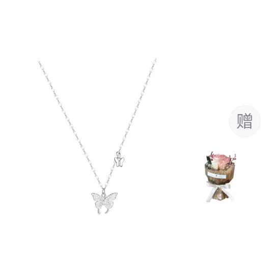 BAILIJIN 925 Sterling Silver With 999 Silver And Zircon Necklaces Women's