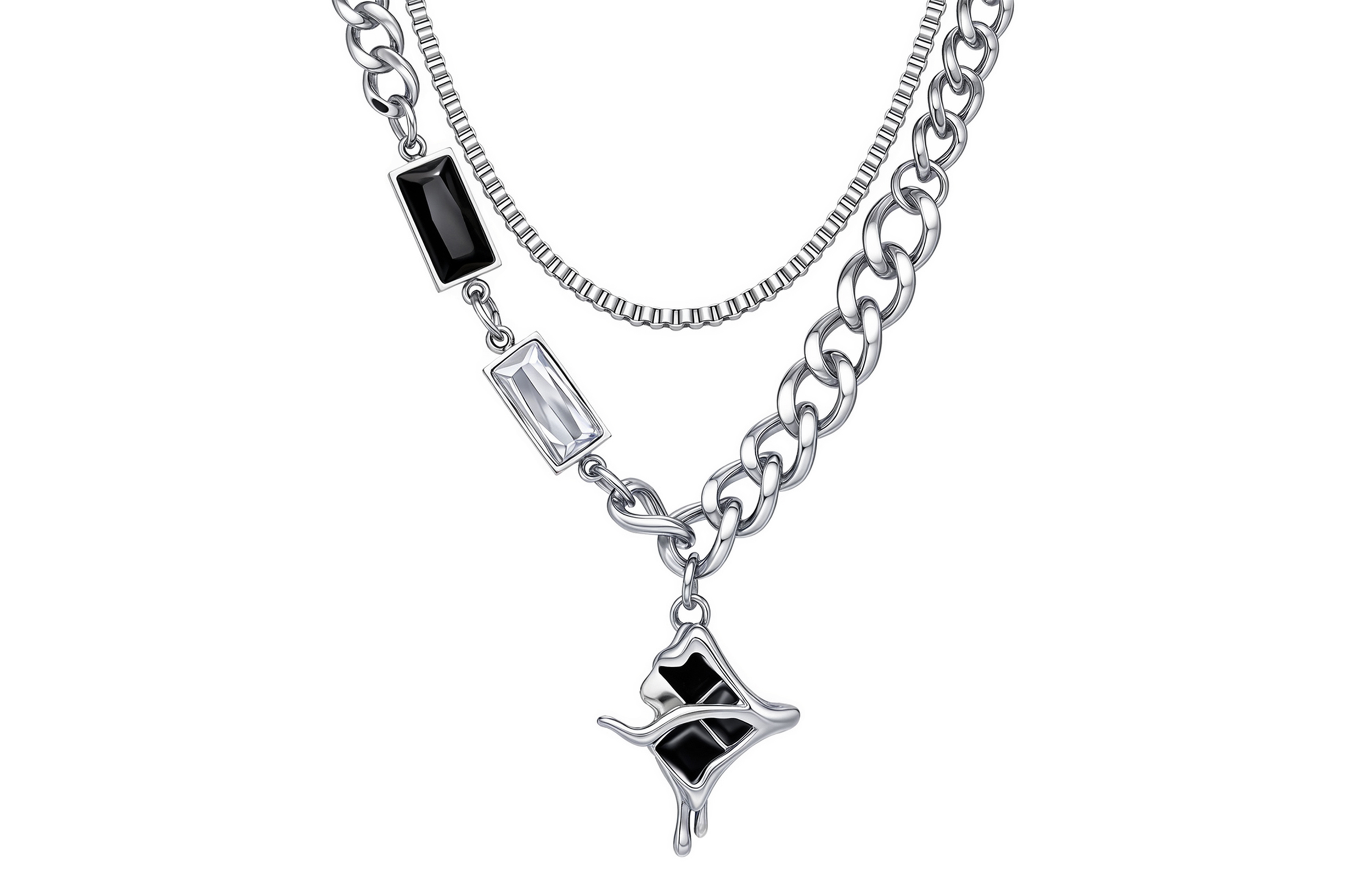 ENFANTIN Titanium Steel Necklaces Unisex