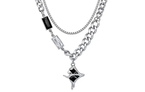ENFANTIN Titanium Steel Necklaces Unisex