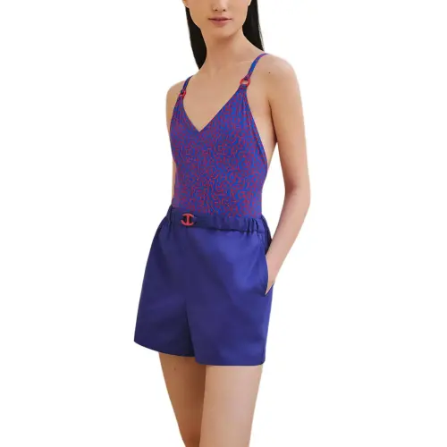 HERMES FW24 Beach Shorts Women's Ultramarine Blue