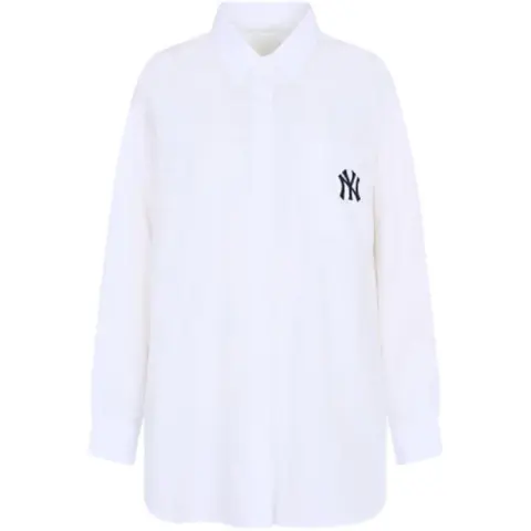 MLB Basic Logo Shirts Unisex White Moderate