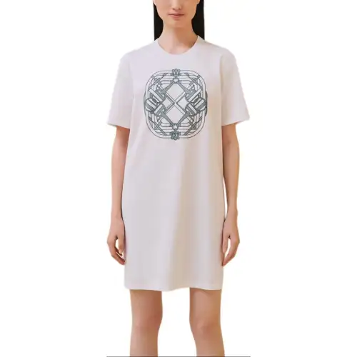 HERMES Short Sleeved Dress Women's White