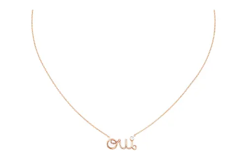 DIOR 18K Gold, Diamond Necklaces Women's Rose Gold