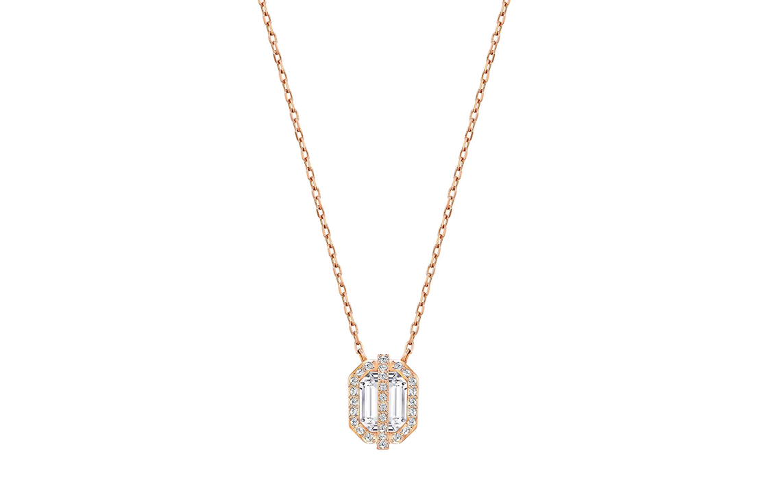 Женская цепочка Swarovski Favor (розовое золото)