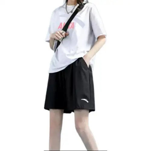 ANTA Casual Suits Women's Pure White+Basic Black Crew Neck Thin Other