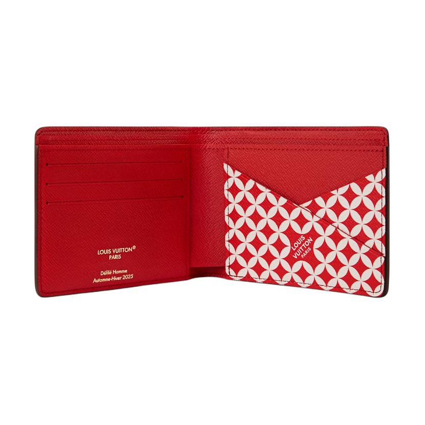 Мужской кошелек Louis Vuitton x Nigo (коричневый) — фото 4