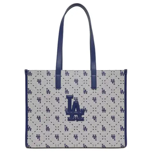 MLB Los Angeles Dodgers SS23 Polyester Tote Bag, Shopping Bag, Handbag, Shoulder Bag Large Women's Blue