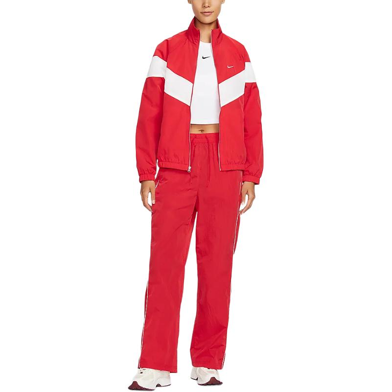 Женская куртка Nike Windrunner Jacket (красно-белая)
