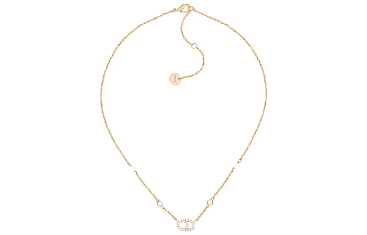 DIOR Classic CD Necklace Series Resin Necklaces Women's