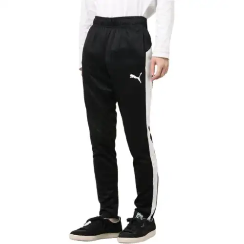 PUMA Casual Pants Men's Black Moderate Straight Fit Pants