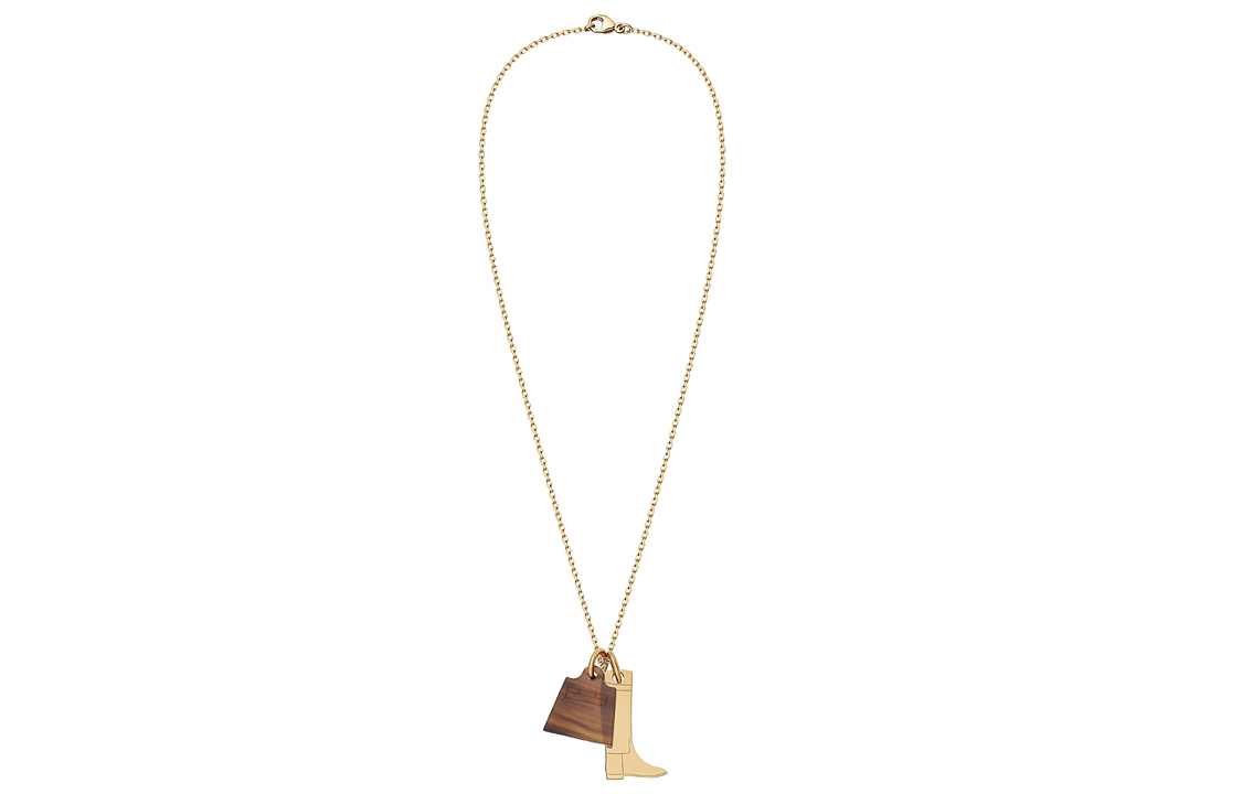 Цепочка Hermes Kelly Amulet (золотая) — фото 2