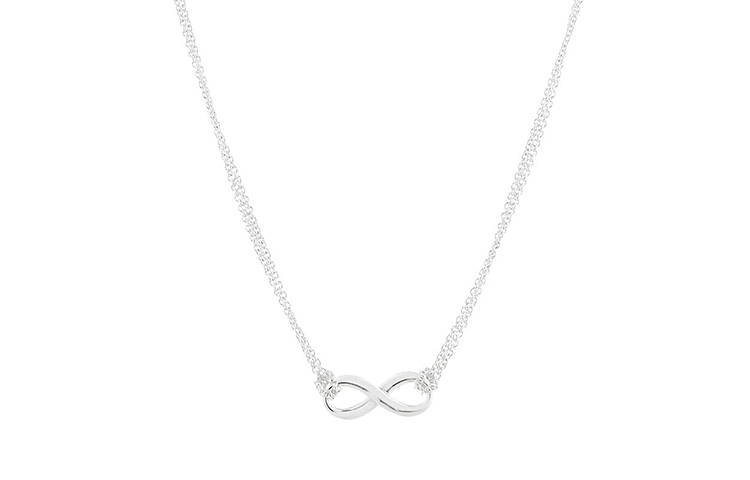 TIFFANY & CO. Infinity Series 925 Sterling Silver Necklaces Women's Silver