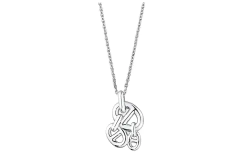 HERMES Chaine D'Ancre 925 Sterling Silver Necklaces Unisex Silver