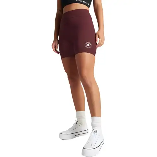 Converse Retro Chuck Bike Short Bordo Cycling Pants Women's Dark Red