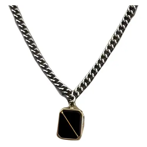 Maison Margiela Necklaces Women's Silver/Black
